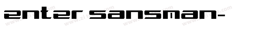 細體enter sansman字体转换